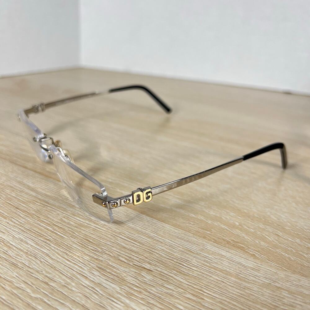 Dolce Gabbana DG1116 029 Eyeglasses FRAMES ONLY Silver 53-16-130 Excellent Cond